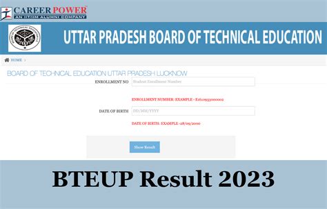 BTEUP Result 2023 Out, UP Polytechnic Even Semester .